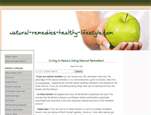 Tablet Screenshot of natural-remedies-healthy-lifestyle.com